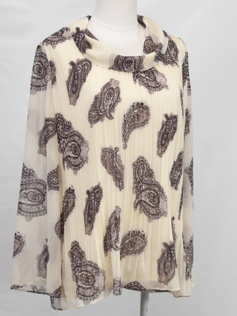 Chico’s Pleated Blouse Size 2 (12)